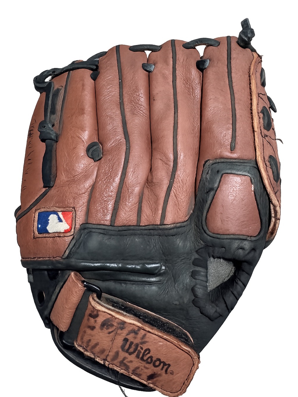 Wilson A9450 10” T-Ball Baseball Glove Brown Black Genuine Leather Youth